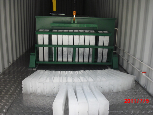Συσκευασμένη μηχανή κολόνων πάγου άλμης άλμης ψύξη 10 τόνος